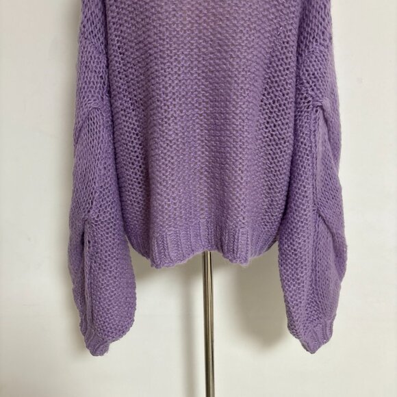 LOEWE Anagram Knit Mohair Blend Sweater (Purple) - Picture 15 of 16